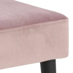 Bankje Gaby - Fluweel - Roze - 45x95x38 Cm 6 Bankje Gaby - Fluweel - Roze - 45x95x38 Cm -Puur Woood Winkel 81026453 0400