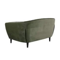 Bank Thyrza 2-zits - Fluweel - Groen -Puur Woood Winkel 81026533 0300