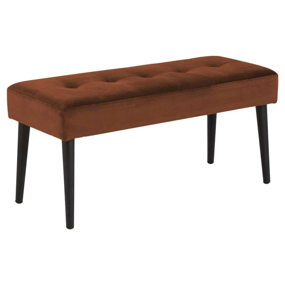 Bankje Gaby - Stof Vic - Koper - 45x95x38 Cm 1 Bankje Gaby - Stof Vic - Koper - 45x95x38 Cm