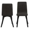 Eetkamerstoel Altura - Stof Preston - Antraciet (2 Stuks)