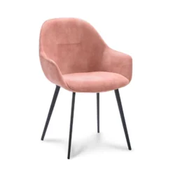 Eetkamerstoel Cody - Velvet Adore - Roze (2 Stuks)
