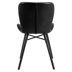 Sohome Eetkamerstoel - Set Van 2 - Jasmaine - PU - Zwart -Puur Woood Winkel 81415b879c644bad87271776ac4fa6c9