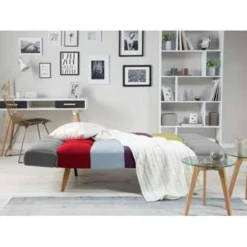 Beliani Driezitsbank - INGARO Multicolor Polyester -Puur Woood Winkel 818ac3fb1f3a45bc92f9fe4110e8971f