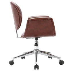 VidaXL Eetkamerstoelen Draaibaar 2 St Kunstleer Bruin -Puur Woood Winkel 8341a4bc8907403597fe9bed03fde2f0