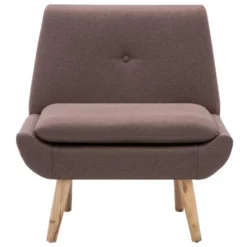 VidaXL Fauteuil Stof Bruin -Puur Woood Winkel 834e5142107145e698cf551a50c18bab