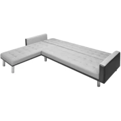 VidaXL Hoekslaapbank 218x155x69 Cm Stof Zwart En Grijs -Puur Woood Winkel 8a5e4a6da4eb4c14b0f648fcbfa0e2f5