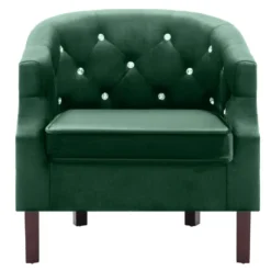 VidaXL Fauteuil Fluweel Groen -Puur Woood Winkel 8b851627a4ee4b9a9f95cb21d4c2270c