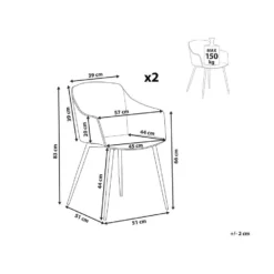 Beliani Eetkamerstoel FONDA - Wit Synthetisch Materiaal 6 Beliani Eetkamerstoel FONDA - Wit Synthetisch Materiaal -Puur Woood Winkel 9227eaba11fa445b9292fe5d24bfc2e2