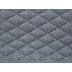 Beliani Barkruk ORLANDO - Grijs Polyester -Puur Woood Winkel 9392dc1ff8b94ebab3036d47cbb31e53