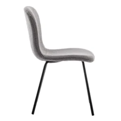 Furnihaus Eetkamerstoelen Set Van 4 - Luca - Teddy - Grijs -Puur Woood Winkel 987ff9674596414087862048251dee95