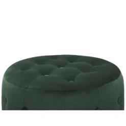 Beliani Poef TAMPA - Groen Fluweel -Puur Woood Winkel 99b1c01c719c418e9d65ad44181adb1e