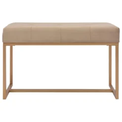 VidaXL Bankje 80 Cm Fluweel Beige -Puur Woood Winkel 9cf9aaeb25974c8fa17e1787738bf0b1