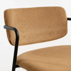 Mica Decorations Nanet Barkruk - H91 Cm - Velvet - Lichtbruin -Puur Woood Winkel 9d677a135c5f4426babad8b309332f4a