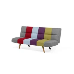 Beliani Driezitsbank - INGARO Multicolor Polyester -Puur Woood Winkel a09982c0f2804a2996235995e1d87260