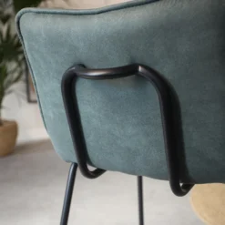 Industriële Barkruk Jelle Groen - Zithoogte 65 Cm - Stof - Groen -Puur Woood Winkel a1af5f9024b04cea8859e52f280343a0