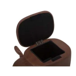 Beliani Dierenhocker ELEPHANT - Bruin Kunstleer -Puur Woood Winkel a292b35e090b488d986d12bf9431dbdc