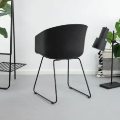 Sohome Eetkamerstoel / Kuipstoel - Set Van 2 - Doris - Zwart -Puur Woood Winkel a3f69fe973c542759aabd405cd51d2d7