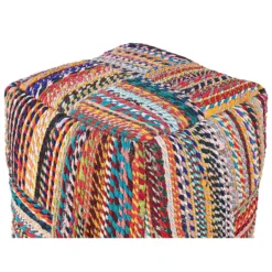 Beliani Poef MEKHTAR - Multicolor Katoen -Puur Woood Winkel ab051774812846a38df8a7287082f28d