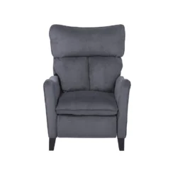 Beliani TV-fauteuil ROYSTON - Grijs Polyester -Puur Woood Winkel af401a0997e5462d86127b758fbd427e