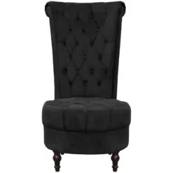 VidaXL Fauteuil Hoge Rugleuning Stof Zwart -Puur Woood Winkel b1e0b39f8c4b409dab8aad1d2b9e3c93