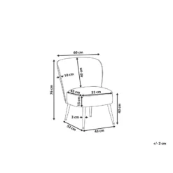 Beliani Fauteuil VOSS - Groen Polyester -Puur Woood Winkel b2794bc8eb5b4c4e816f8edf67b43472