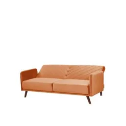 Beliani Driezitsbank - SENJA Oranje Fluweel 6 Beliani Driezitsbank - SENJA Oranje Fluweel -Puur Woood Winkel b4dde5cc15034f9ab07f446bb26d9150