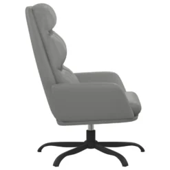 VidaXL Relaxstoel Kunstleer Grijs -Puur Woood Winkel b4ea71d1c7b649e9ac8c52d9ca3eda82
