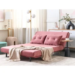 Beliani Tweezitsbank - VESTFOLD Roze Fluweel 7 Beliani Tweezitsbank - VESTFOLD Roze Fluweel -Puur Woood Winkel b5b1d85ce1aa4fe685fc82d054a4f212