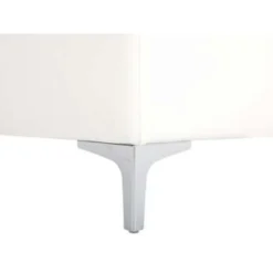 Beliani Ottomaan ABERDEEN - Wit Kunstleer -Puur Woood Winkel b9132f18b06d4909957afff8f036a989