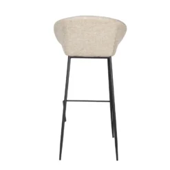 Giga Meubel Barkruk Beige - Stof - 46x50x102cm - Barkruk Amira -Puur Woood Winkel bd5f87bebdd9456daf1e504210891fd3