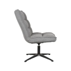 LABEL51 Fauteuil Vince - Grijs - Boucle -Puur Woood Winkel bdba3ff503444ce5a48b95f0f4cd0a6c