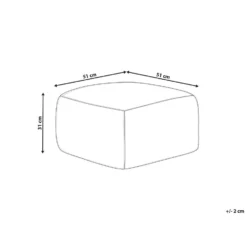 Beliani Poef URPAD - Rood Jute -Puur Woood Winkel be79b51a110f411ba599e4aeae8db27a