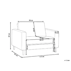 Beliani Fauteuil SAVALEN - Bruin Kunstleer -Puur Woood Winkel be9af81965ab405ca7c9c9e82fcbf93e