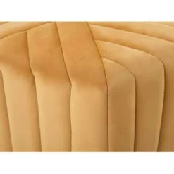 Beliani Poef MURIETTA - Geel Fluweel -Puur Woood Winkel c04015460b334d9e83f34a2039e94c45