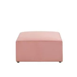 Beliani Ottomaan LEMVIG - Roze Corduroy -Puur Woood Winkel c1bd08acd732460382779e7e268ce263