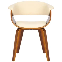 CLP Set Van 2 Bruce Eetkamerstoelen Frame Walnoot Kunstleder Crème -Puur Woood Winkel c1db050d5f47407098e4317bd665dc13 1
