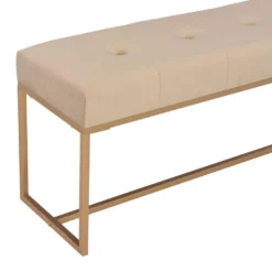 VidaXL Bankje 120 Cm Fluweel Beige -Puur Woood Winkel c49e33b0eb824fa0820d460dde377888