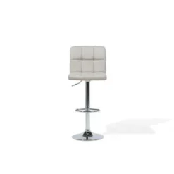 Beliani Barkruk MARION - Beige Polyester -Puur Woood Winkel c4e55c719aa64a92aaf79ce2335f79be