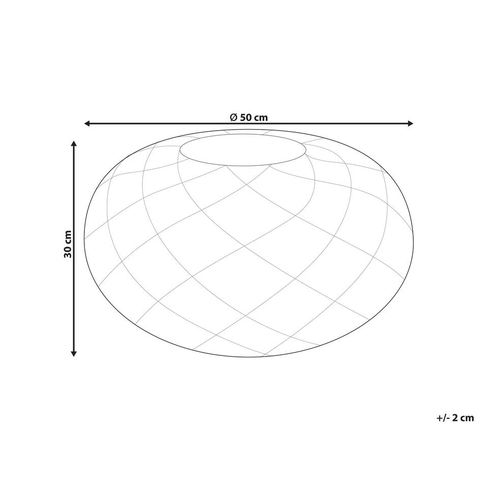 Beliani Poef BERKANE - Blauw Katoen 3 Beliani Poef BERKANE - Blauw Katoen - Afbeelding 3