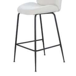 Giga Meubel Barkruk Teddy Wit - Zithoogte 75cm - Zwart Onderstel -Puur Woood Winkel c75504dac8054315bd2efe08ce0a1f4a