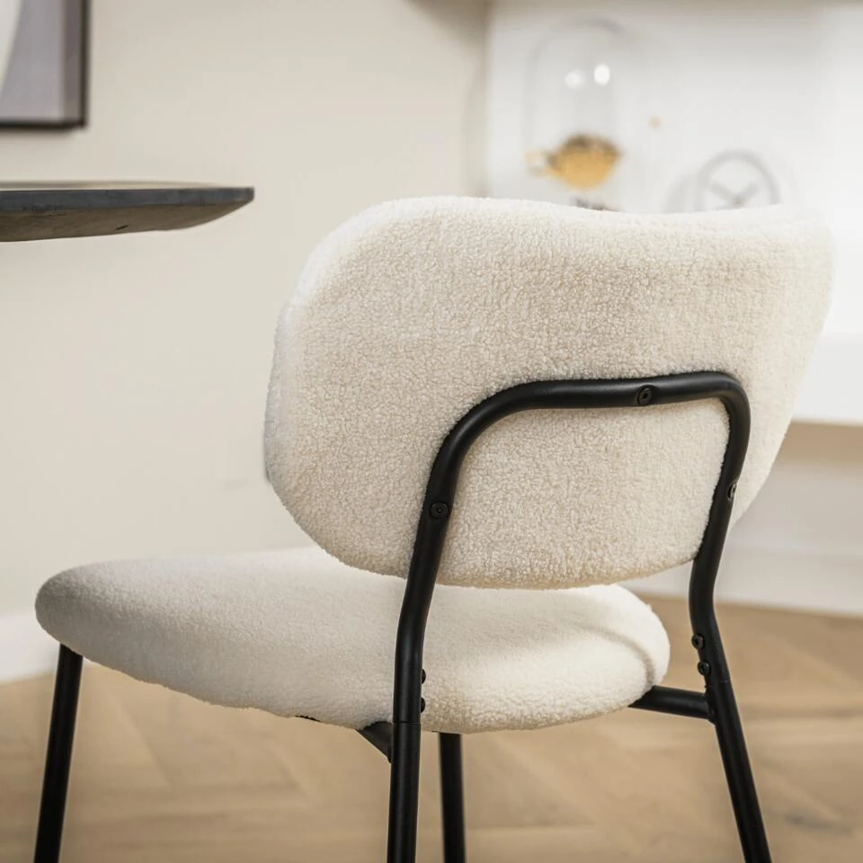 Rutger Eetkamerstoel Teddy - Stof - Bruin 3 Rutger Eetkamerstoel Teddy - Stof - Bruin - Afbeelding 3