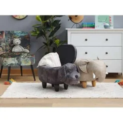 Beliani Dierenhocker DOGGY - Grijs Fluweel -Puur Woood Winkel cde68cd630e64ca9ad89a98f21411300