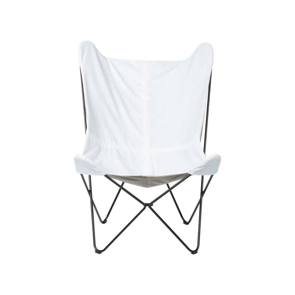 Beliani Fauteuil NYBRO - Wit Fluweel 4 Beliani Fauteuil NYBRO - Wit Fluweel - Afbeelding 4