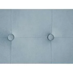 Beliani Poef TAMPA - Grijs Fluweel -Puur Woood Winkel d155c02a12494f70976c0f312a0b4c25