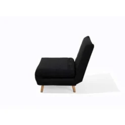 Beliani Slaapbank - SETTEN Zwart Polyester -Puur Woood Winkel d4cb48caee484d0caa7efcc731137a76