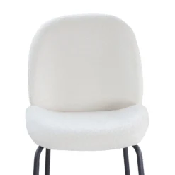 Giga Meubel Barkruk Teddy Wit - Zithoogte 75cm - Zwart Onderstel -Puur Woood Winkel d6dd46e3afca488d9513952608ce0d75