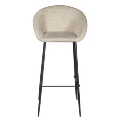 Giga Meubel Barkruk Beige - Stof - 46x50x102cm - Barkruk Amira -Puur Woood Winkel d7b360c8630e41fd997cad8058ab0368