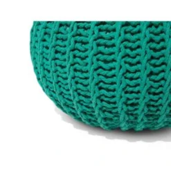 Beliani Poef CONRAD - Groen Katoen -Puur Woood Winkel d7b722ac27744d3dbe06d8bf5451bb71