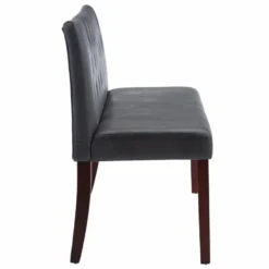 VidaXL Bankje 148,5 Cm Kunstsuède Grijs -Puur Woood Winkel d8383fa84f2c415ab3b0f22fe2962489