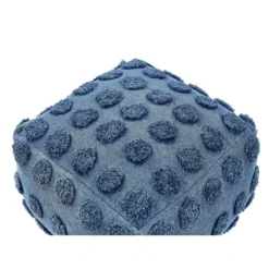 Beliani Poef VISHVI - Blauw Katoen -Puur Woood Winkel d9e4760b4cbc407b83e9ba40c771d1e9